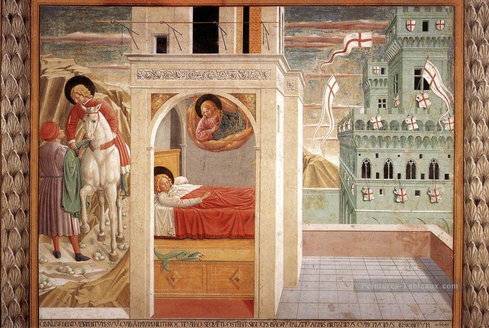 scènes de la vie de St Francis Scène 2north wall Benozzo Gozzoli Peintures à l'huile